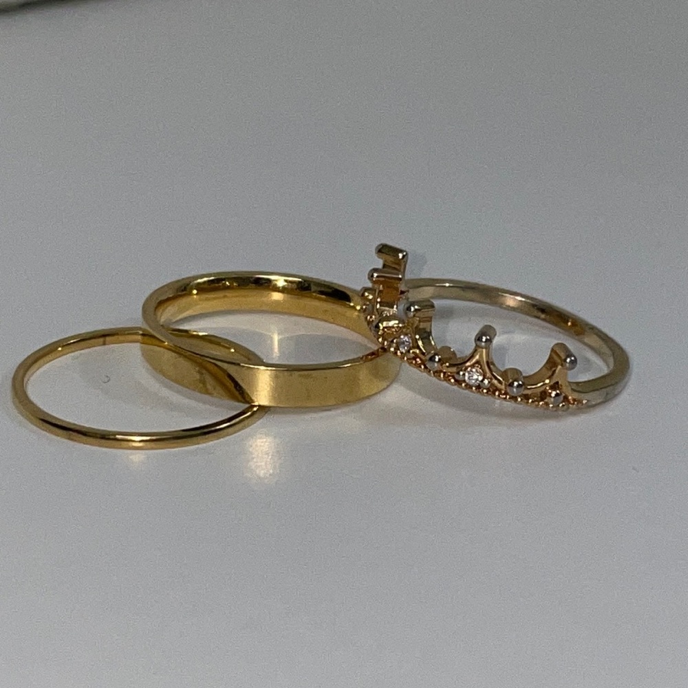 Gold Plated Ring Bundle - image 1